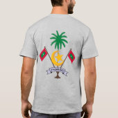 Malediven Flag Independence Celebration T-shirt (Achterkant)
