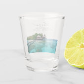 Malediven foto bruiloft gunst gejuich geschoten gl shot glas (Achterkant)