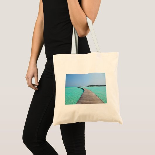 Malediven geïnspireerde canvas tas (Voorkant (product))