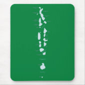 Malediven Kaart Mousepad Muismat (Voorkant)