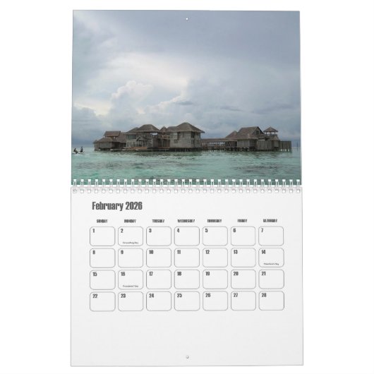 Malediven Kalender (Feb 2026)