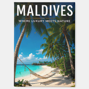 🌴 Malediven Luxe Strand Escapade Voor Kustinterie Magneet