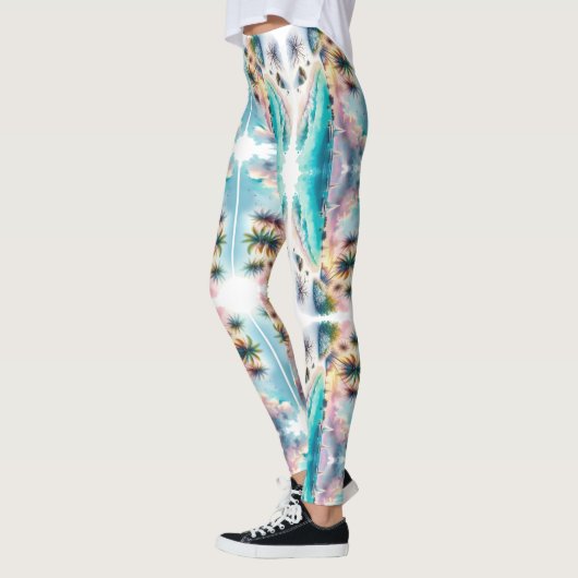 Malediven Luxury Sketch Waterverf | Leggings (Links)