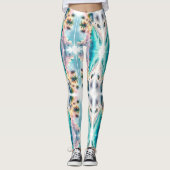 Malediven Luxury Sketch Waterverf | Leggings (Voorkant)