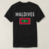 Malediven Maledivisch T-shirt Vlag souvenir Gift M (Design voorkant)