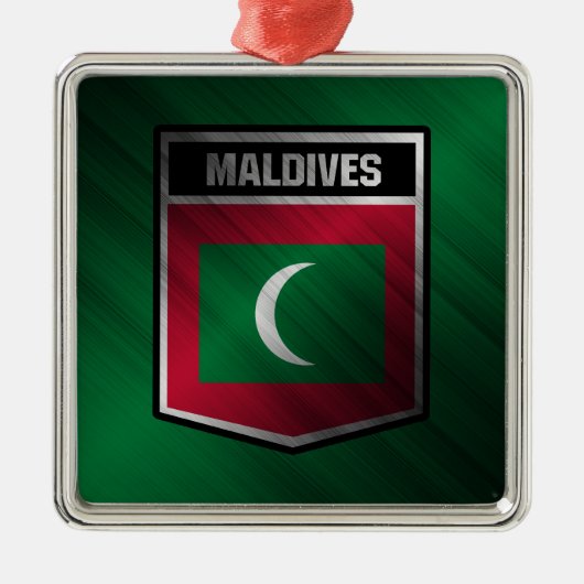 Malediven Metalen Ornament (Voorkant)