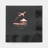 Malediven Paspoort Folie Servetten (Voorkant)