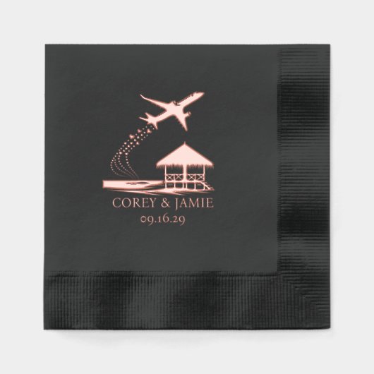 Malediven Paspoort Folie Servetten (Voorkant)