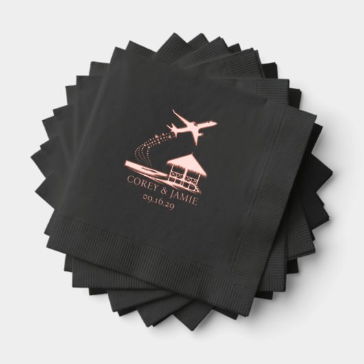 Malediven Paspoort Folie Servetten (Insitu (Gestapeld))