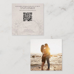 Malediven Passport Wedding QR Informatiekaartje