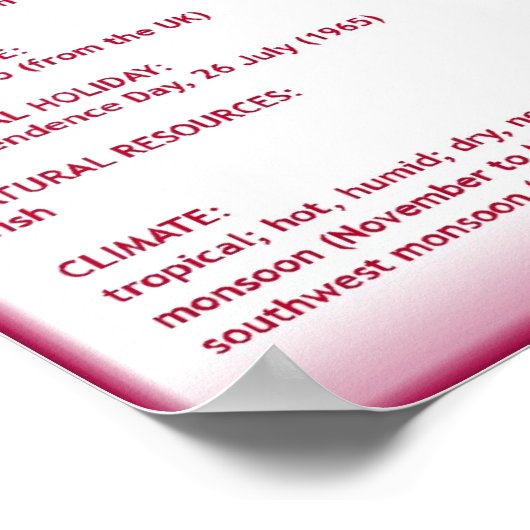 Malediven Poster (Hoek)