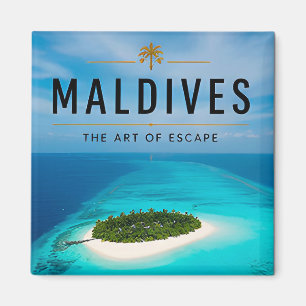 🏖️ Malediven Privé Eiland Ontsnapping Luxe Woning Magneet