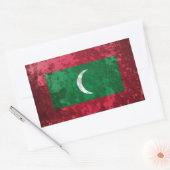 Malediven Rechthoekige Sticker (Envelop)