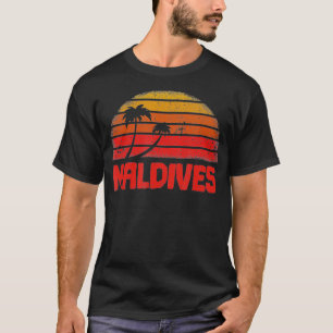 Malediven Retro 70s Throwback T-shirt