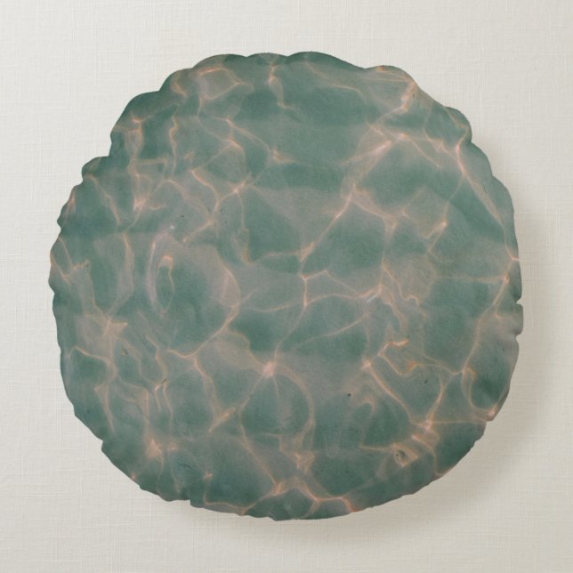 Malediven Rond Kussen (Voorkant)