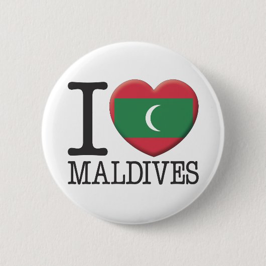 Malediven Ronde Button 5,7 Cm (Voorkant)