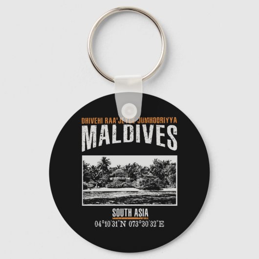 Malediven Sleutelhanger (Voorkant)