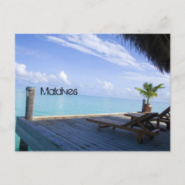 Malediven strand briefkaart