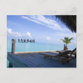 Malediven strand briefkaart (Voorkant)
