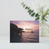 Malediven strand briefkaart (Staand voorkant)