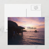 Malediven strand briefkaart (Voorkant / Achterkant)