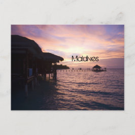 Malediven strand briefkaart