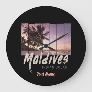 Malediven  sunset souvenir in de Indische Oceaan Grote Klok