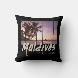 Malediven  sunset souvenir in de Indische Oceaan Kussen
