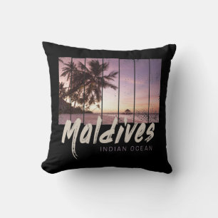 Malediven  sunset souvenir in de Indische Oceaan Kussen