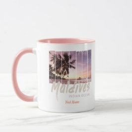 Malediven  sunset souvenir in de Indische Oceaan Mok