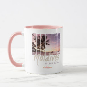 Malediven  sunset souvenir in de Indische Oceaan Mok