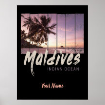 Malediven  sunset souvenir in de Indische Oceaan