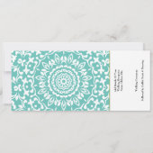 Malediven Ticket Boarding Pass Trouwbestemming Kaart (Achterkant)