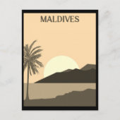  Malediven Tropisch strand Ocean Travel Briefkaart (Voorkant)