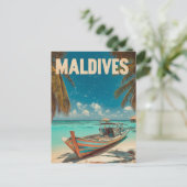 Malediven  Tropisch strand - Ocean Travel Briefkaart (Staand voorkant)
