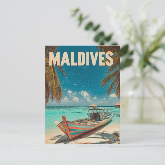 Malediven  Tropisch strand - Ocean Travel Briefkaart (Staand voorkant)