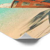 Malediven  Tropisch strand - Ocean Travel Poster (Hoek)