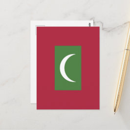 Malediven vlag briefkaart