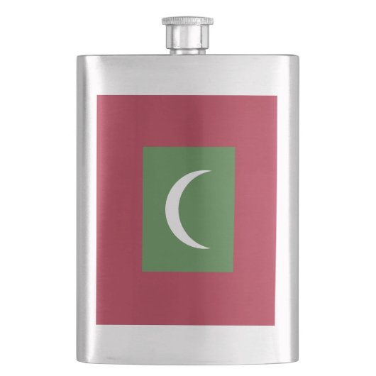 Malediven vlag flacon (Voorkant)