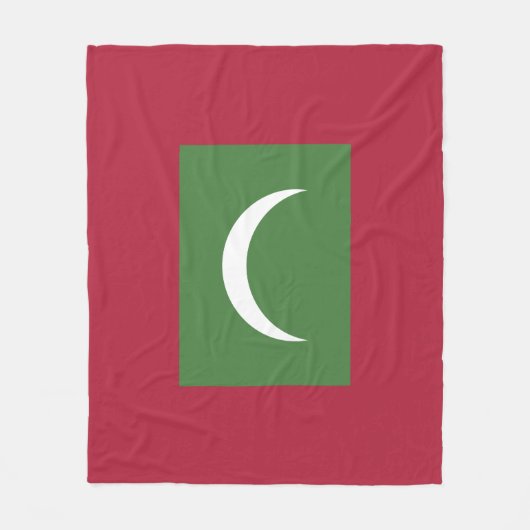 Malediven vlag fleece deken (Voorkant)