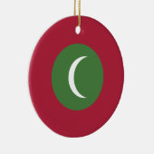Malediven vlag keramisch ornament (Rechts)