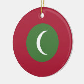 Malediven vlag keramisch ornament (Links)