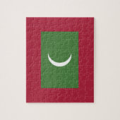 Malediven vlag legpuzzel (Verticaal)