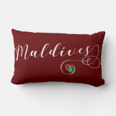 Malediven vlag, Malediviaans hart Kussen (Achterkant)