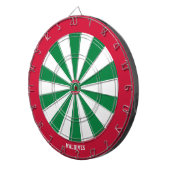 Malediven Vlag Patriot's Bullseye Dartbord (Voorkant Rechts)