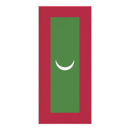 Malediven vlag reclamekaart