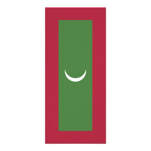 Malediven vlag reclamekaart (Voorkant)