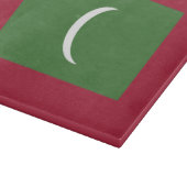 Malediven vlag snijplank (Hoek)