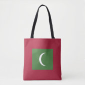 Malediven vlag tote bag (Voorkant)