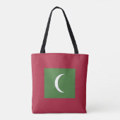 Malediven vlag tote bag (Achterkant)